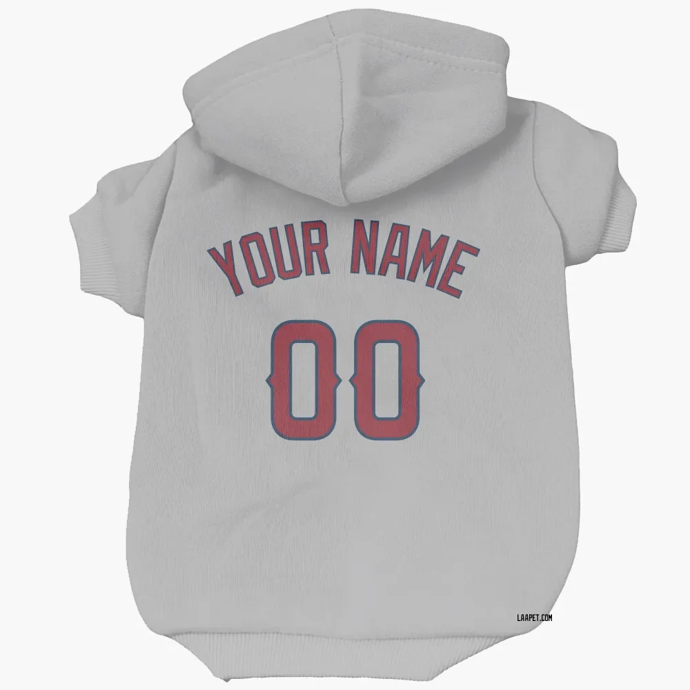 Los Angeles Angels Custom Gray Pet Hoodie for Dog & Cat