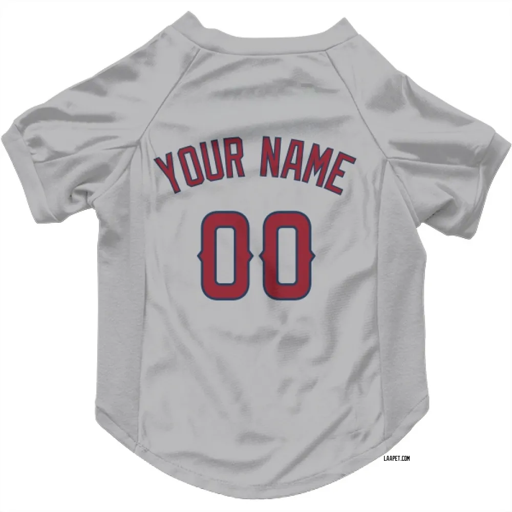 Los Angeles Angels Custom Gray Pet Jersey for Dog & Cat