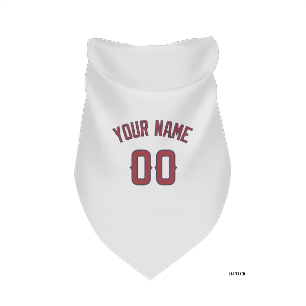 Los Angeles Angels Custom White Pet Bandana for Dog & Cat