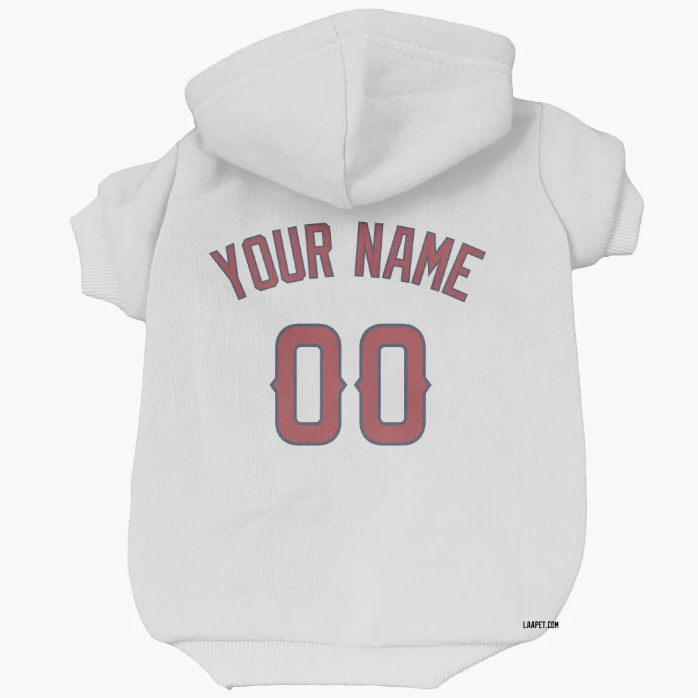 Los Angeles Angels Custom White Pet Hoodie for Dog & Cat