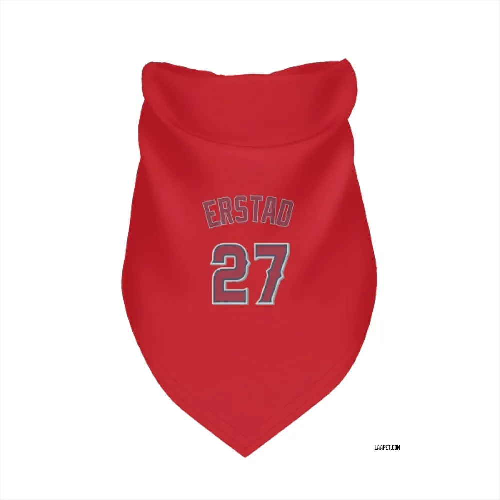 Los Angeles Angels Darin Erstad Red Pet Bandana for Dog & Cat