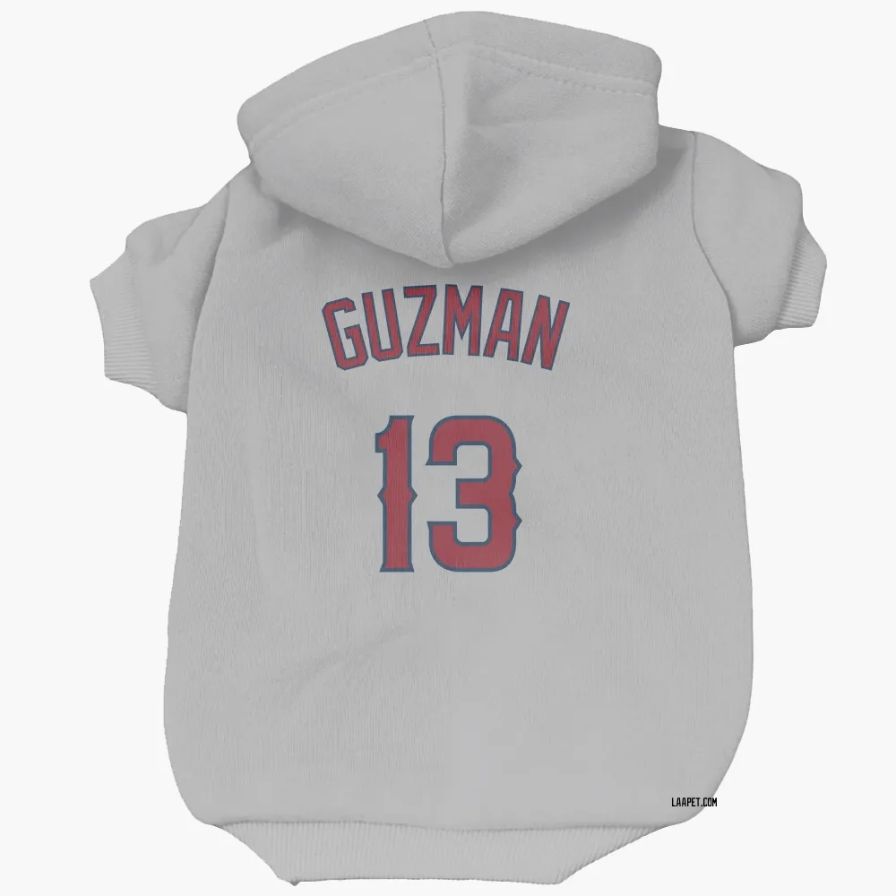 Los Angeles Angels Denzer Guzman Gray Pet Hoodie for Dog & Cat