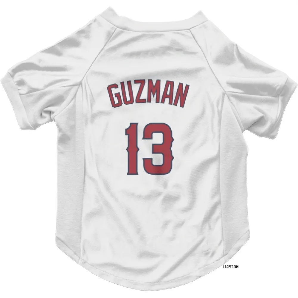 Los Angeles Angels Denzer Guzman White Pet Jersey for Dog & Cat