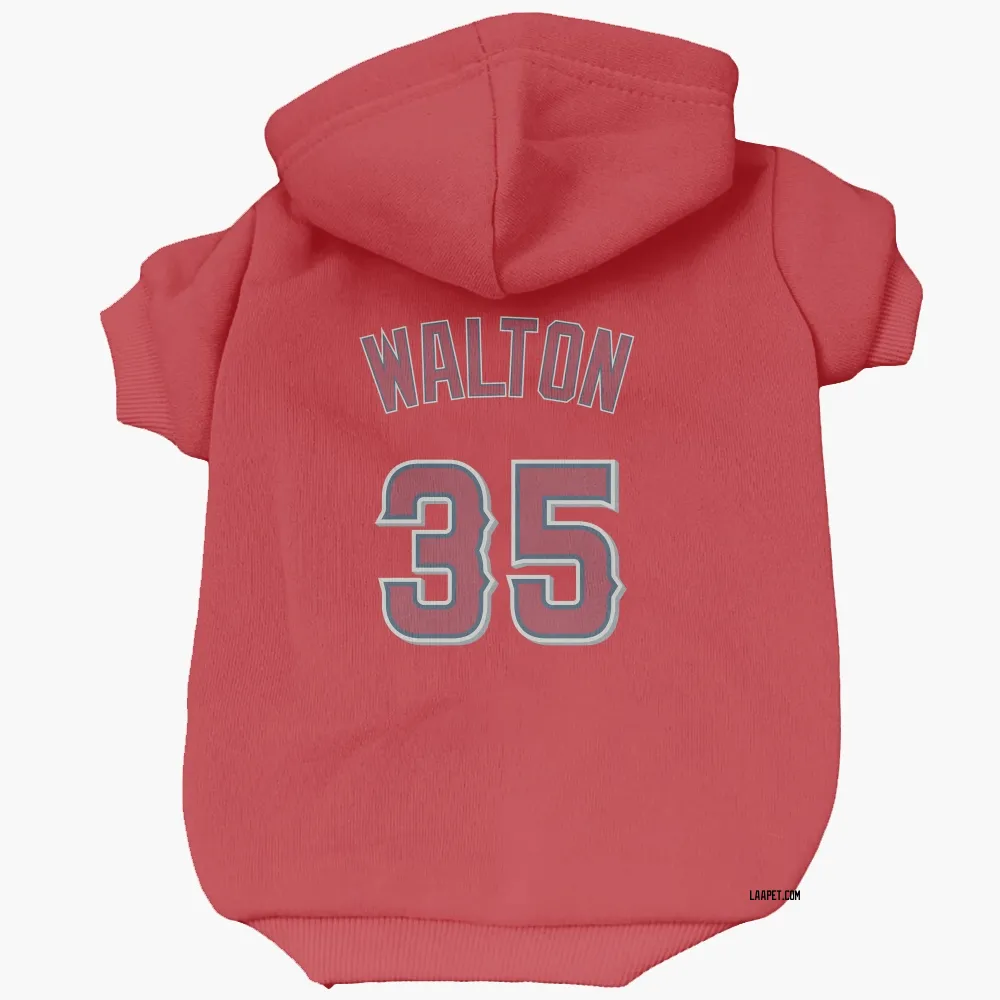 Los Angeles Angels Donovan Walton Red Pet Hoodie for Dog & Cat