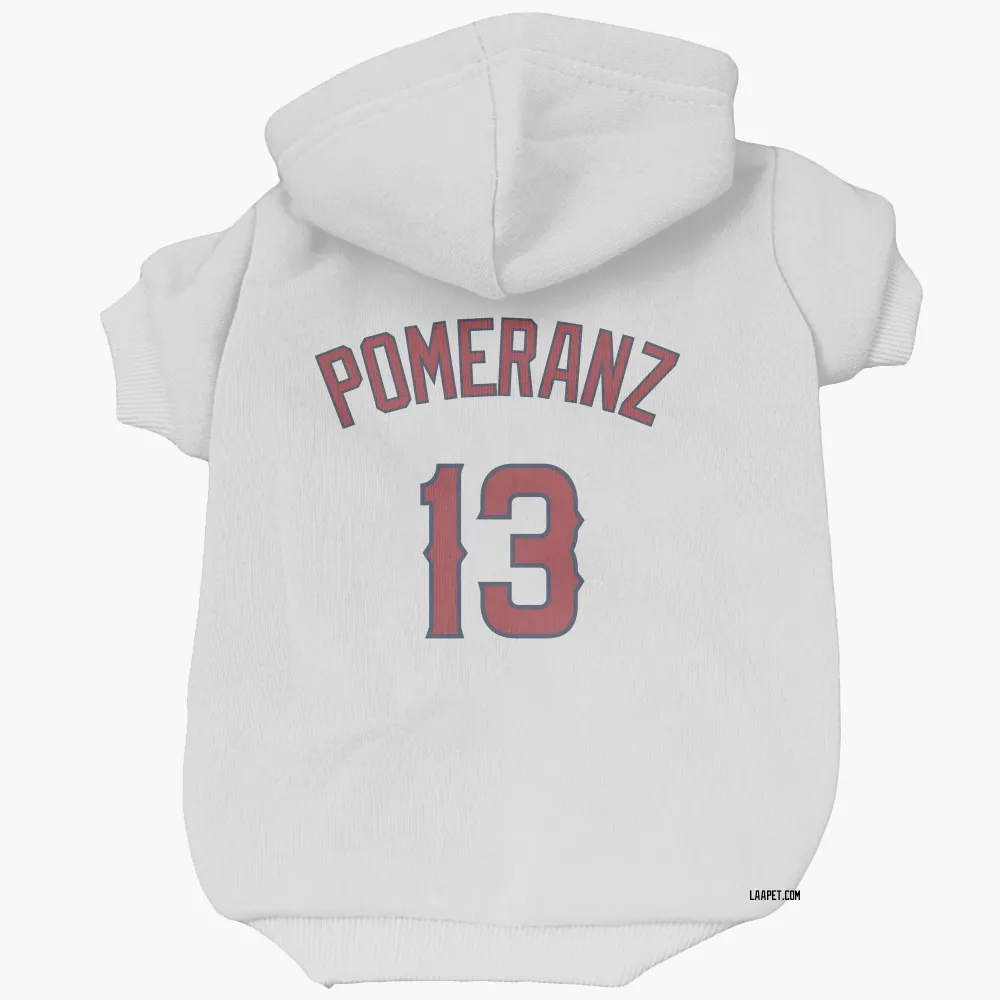 Los Angeles Angels Drew Pomeranz White Pet Hoodie for Dog & Cat