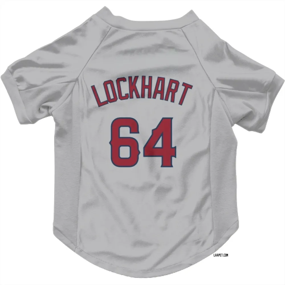 Los Angeles Angels Fulton Lockhart Gray Pet Jersey for Dog & Cat