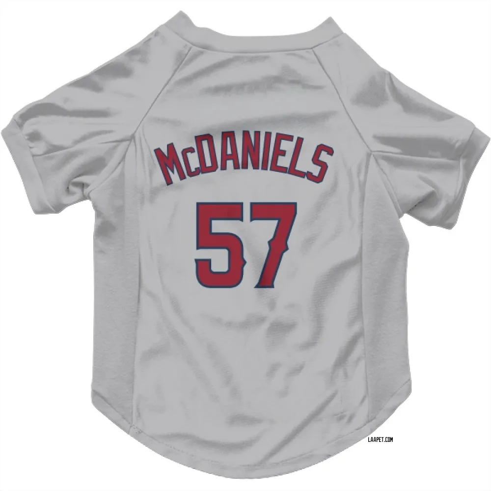 Los Angeles Angels Garrett McDaniels Gray Pet Jersey for Dog & Cat