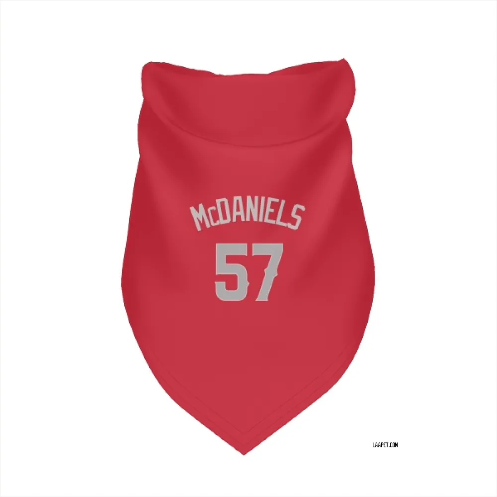 Los Angeles Angels Garrett McDaniels Red Gray Pet Bandana for Dog & Cat