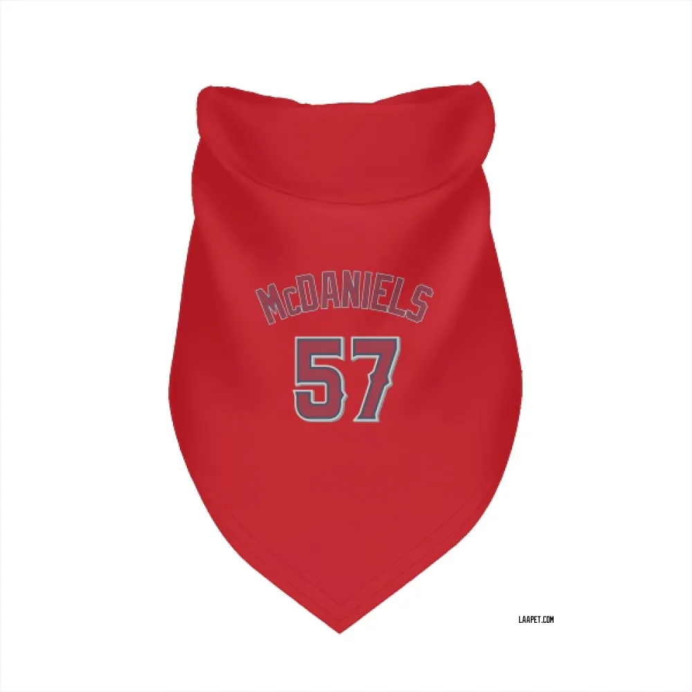 Los Angeles Angels Garrett McDaniels Red Pet Bandana for Dog & Cat