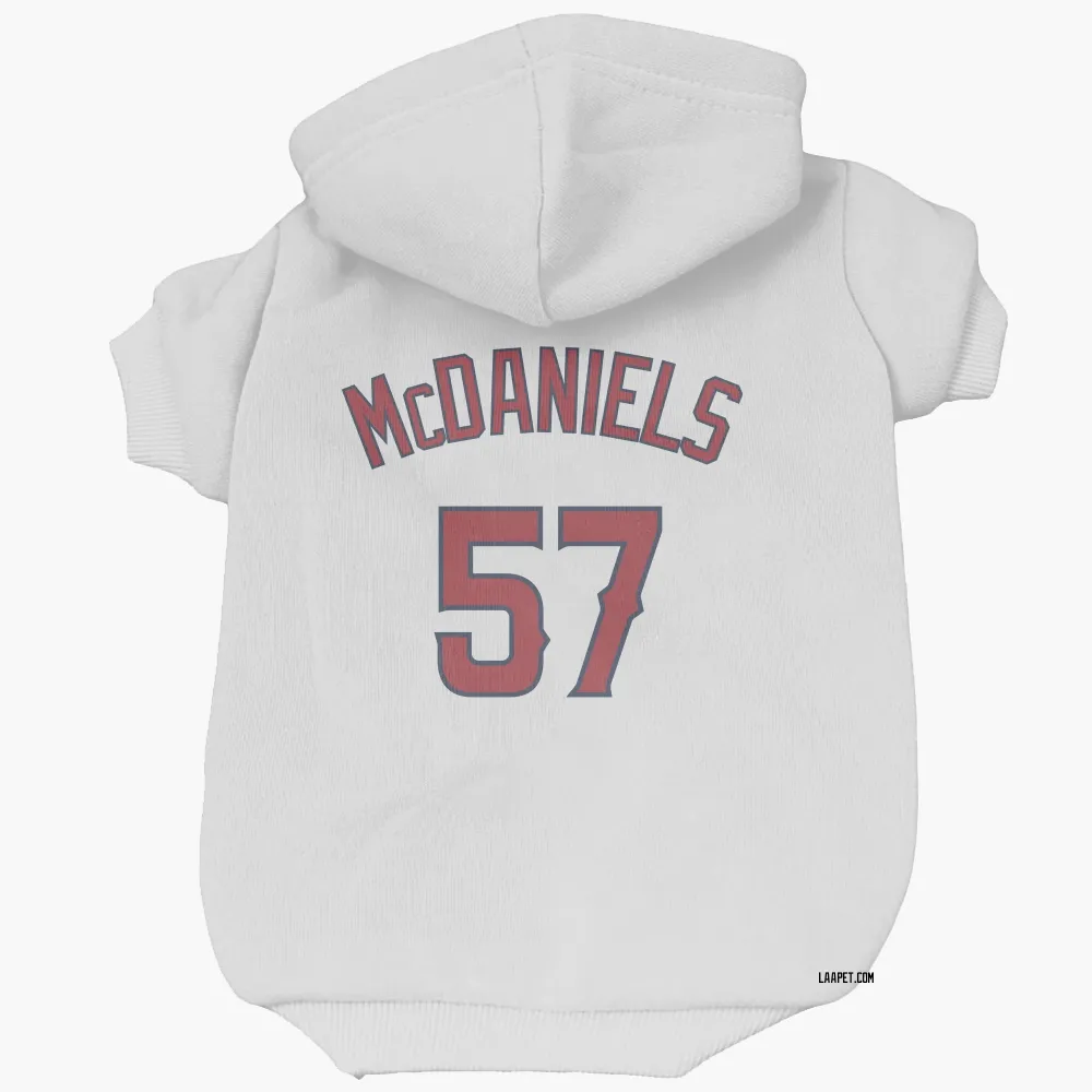 Los Angeles Angels Garrett McDaniels White Pet Hoodie for Dog & Cat