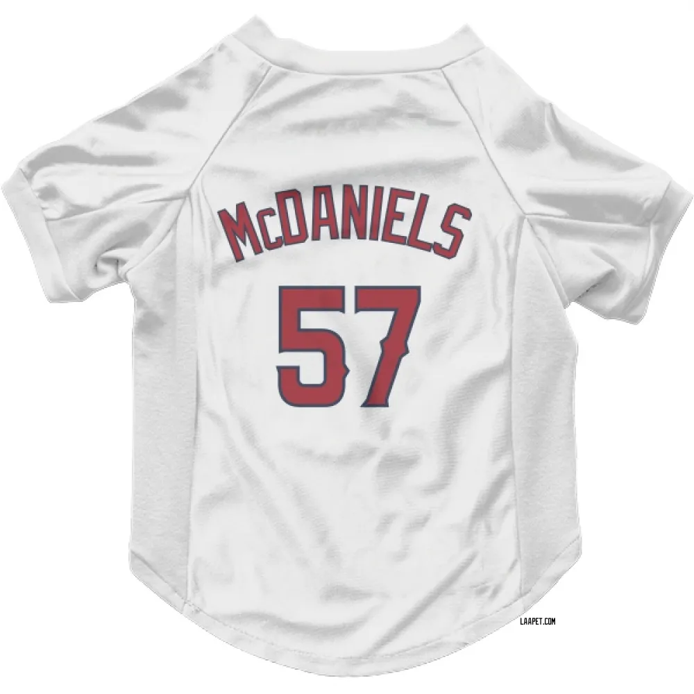 Los Angeles Angels Garrett McDaniels White Pet Jersey for Dog & Cat