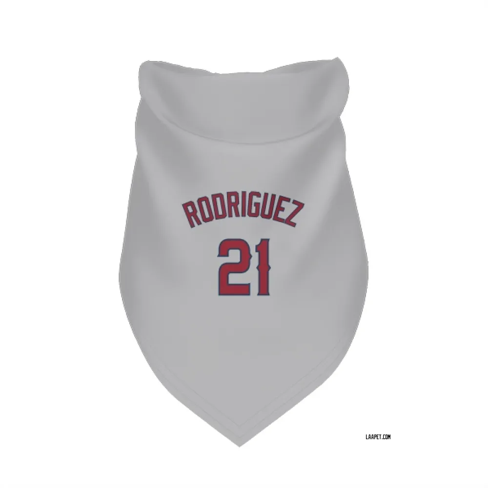 Los Angeles Angels Grayson Rodriguez Gray Pet Bandana for Dog & Cat
