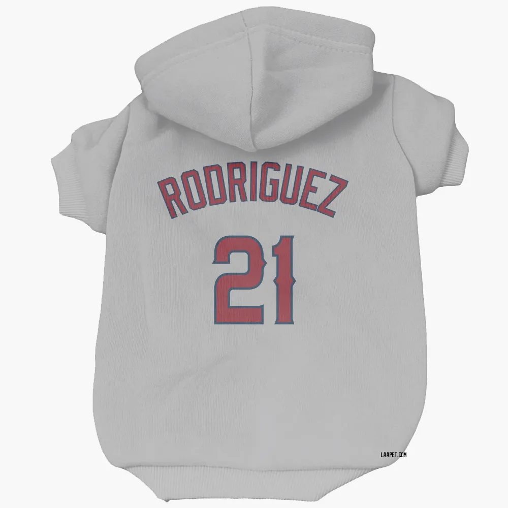Los Angeles Angels Grayson Rodriguez Gray Pet Hoodie for Dog & Cat