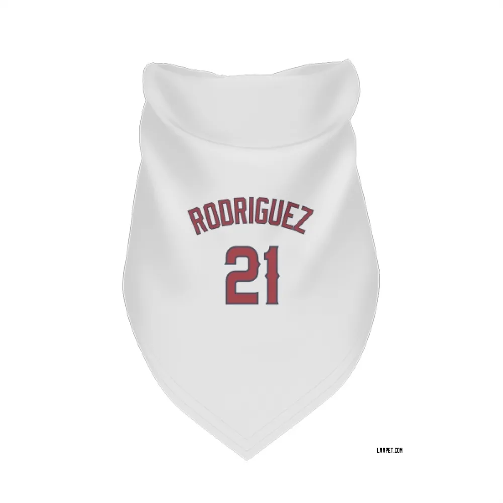 Los Angeles Angels Grayson Rodriguez White Pet Bandana for Dog & Cat