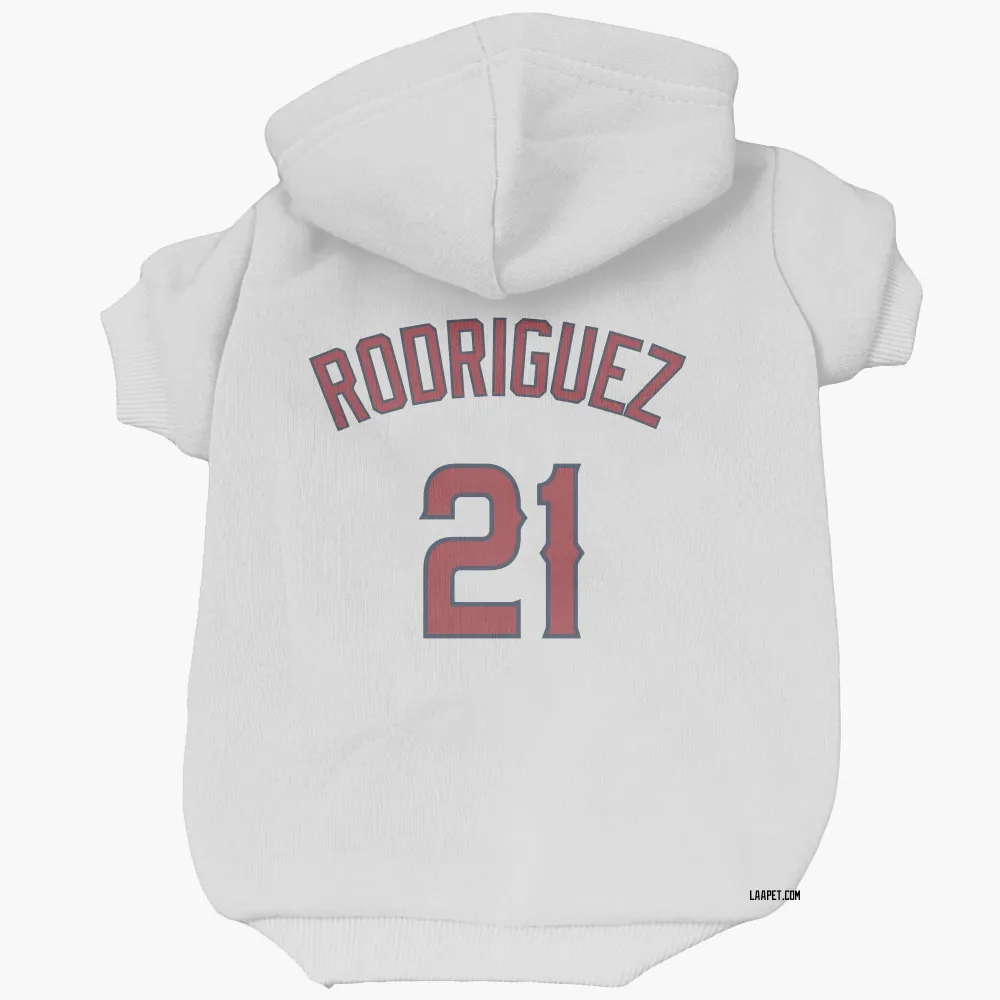 Los Angeles Angels Grayson Rodriguez White Pet Hoodie for Dog & Cat