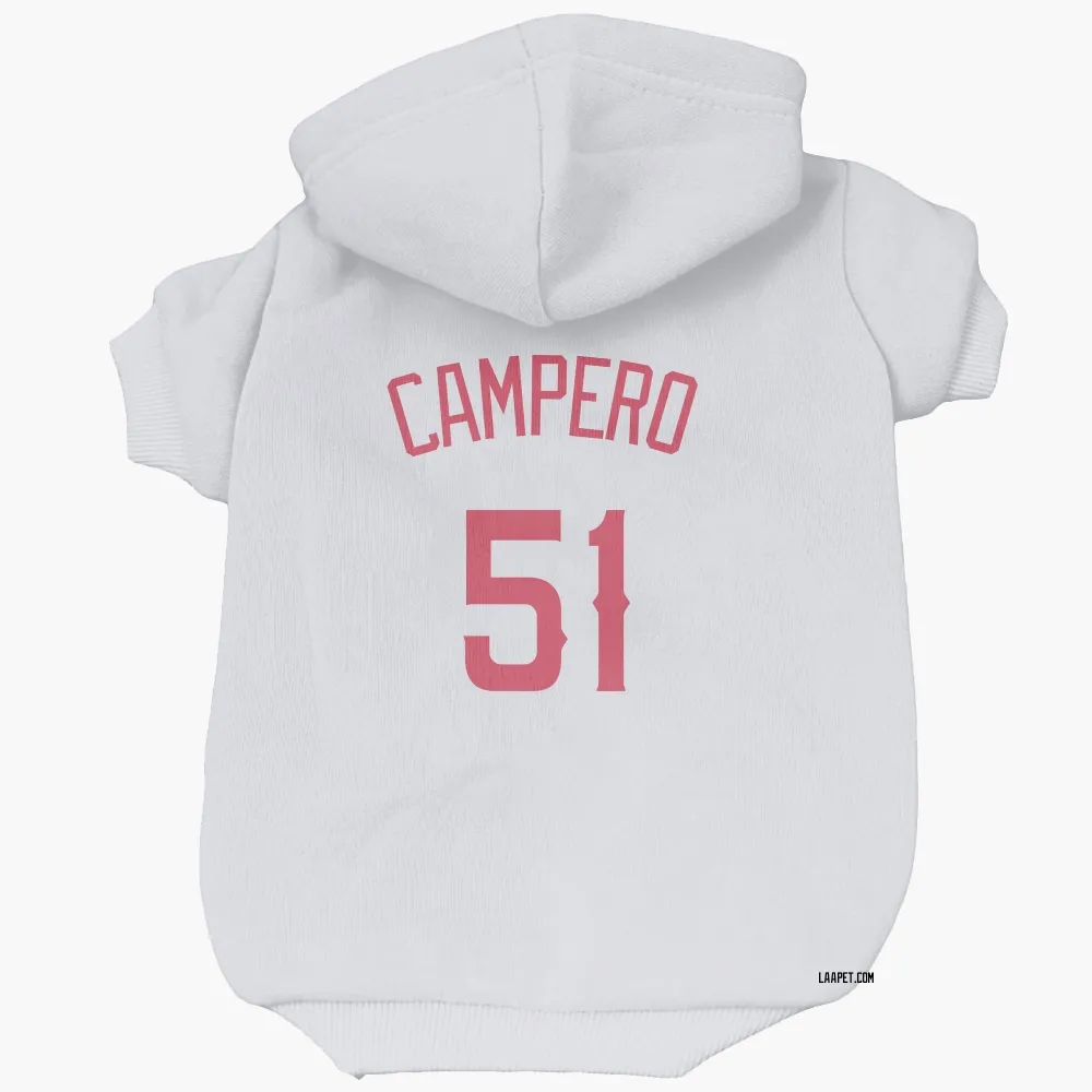 Los Angeles Angels Gustavo Campero Navy Pet Hoodie for Dog & Cat