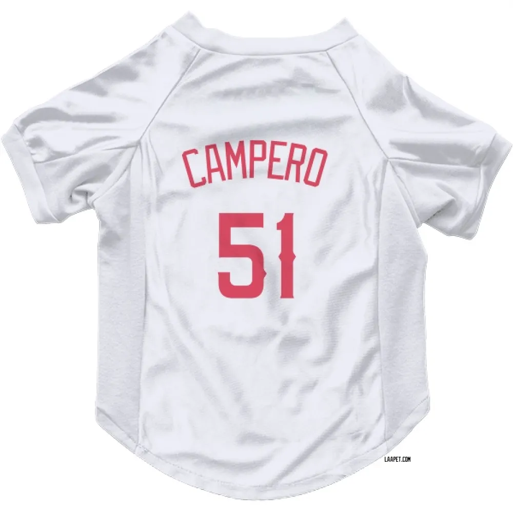 Los Angeles Angels Gustavo Campero Navy Pet Jersey for Dog & Cat
