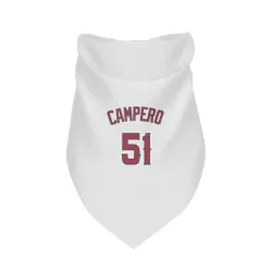 Los Angeles Angels Gustavo Campero White Pet Bandana for Dog & Cat