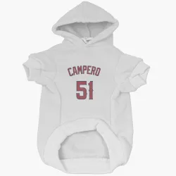 Los Angeles Angels Gustavo Campero White Pet Hoodie for Dog & Cat