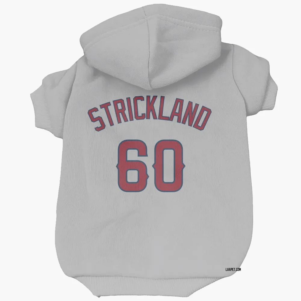 Los Angeles Angels Hunter Strickland Gray Pet Hoodie for Dog & Cat