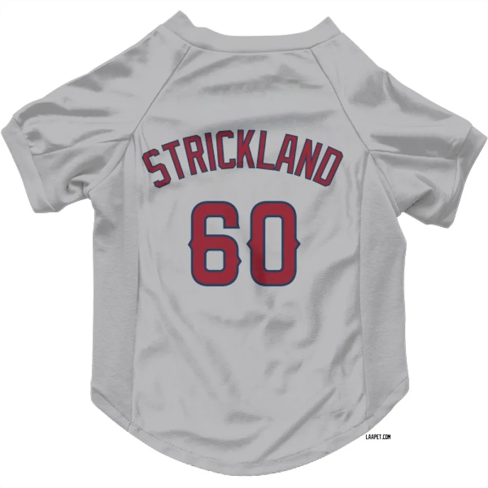 Los Angeles Angels Hunter Strickland Gray Pet Jersey for Dog & Cat