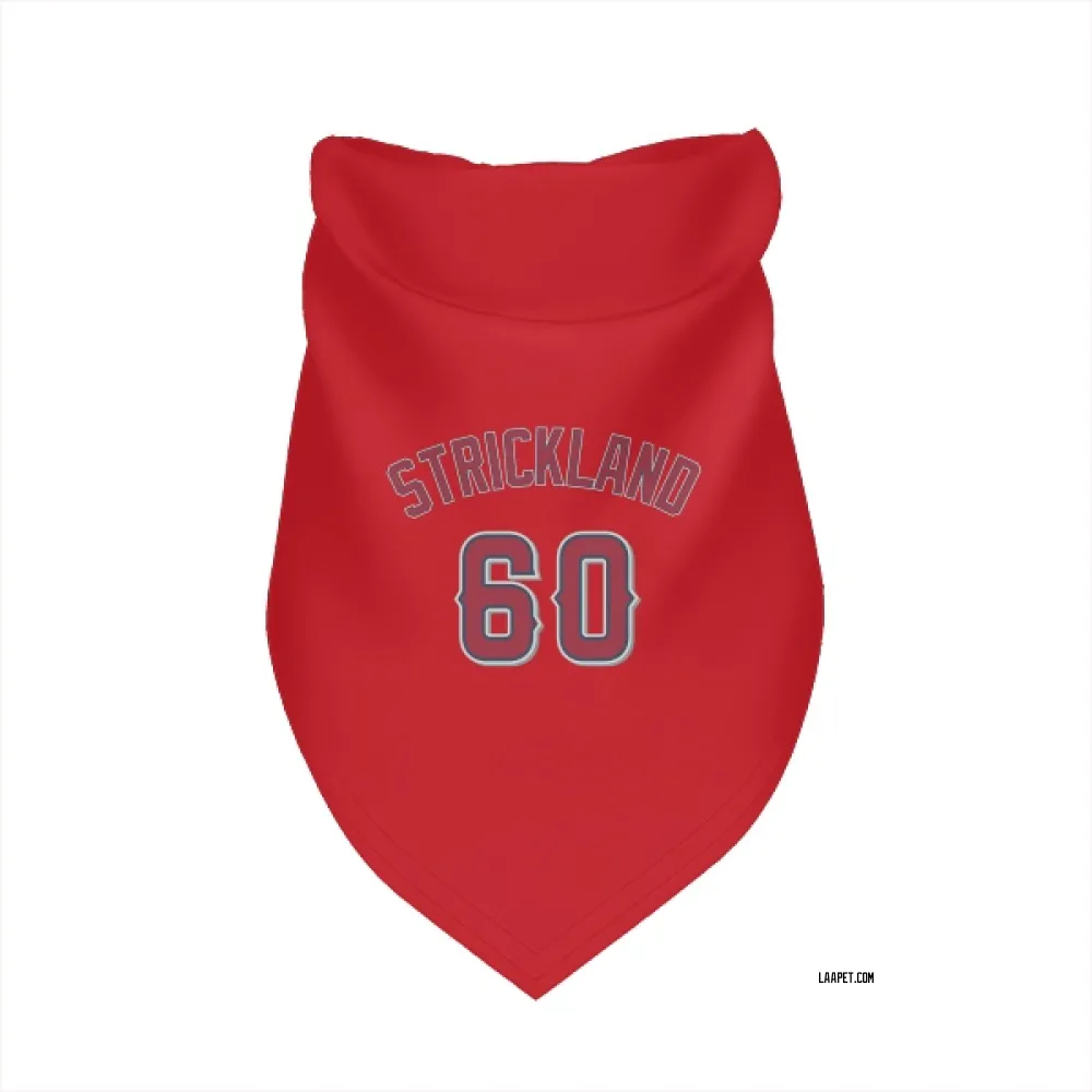 Los Angeles Angels Hunter Strickland Red Pet Bandana for Dog & Cat