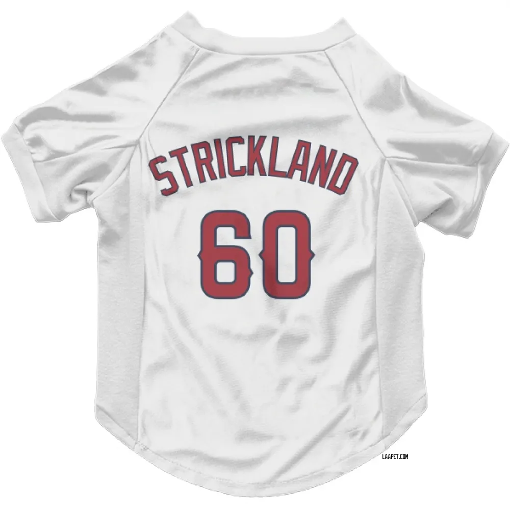 Los Angeles Angels Hunter Strickland White Pet Jersey for Dog & Cat