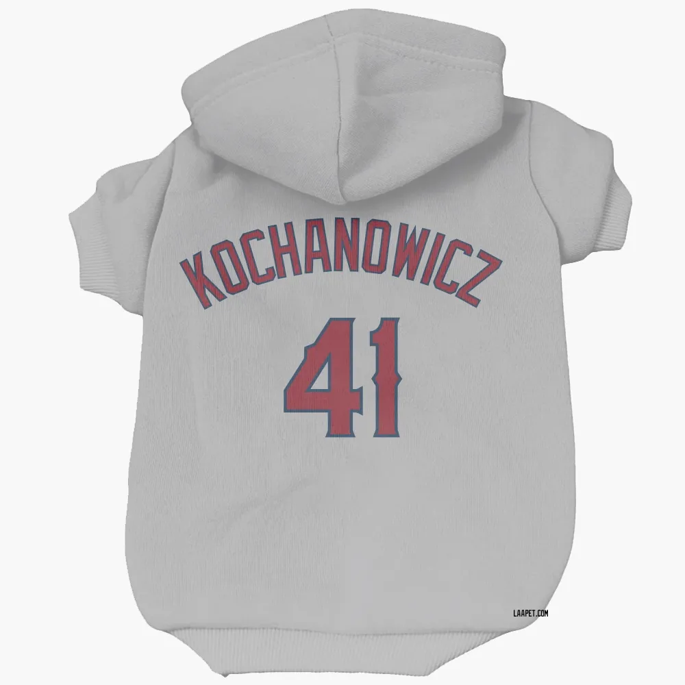Los Angeles Angels Jack Kochanowicz Gray Pet Hoodie for Dog & Cat