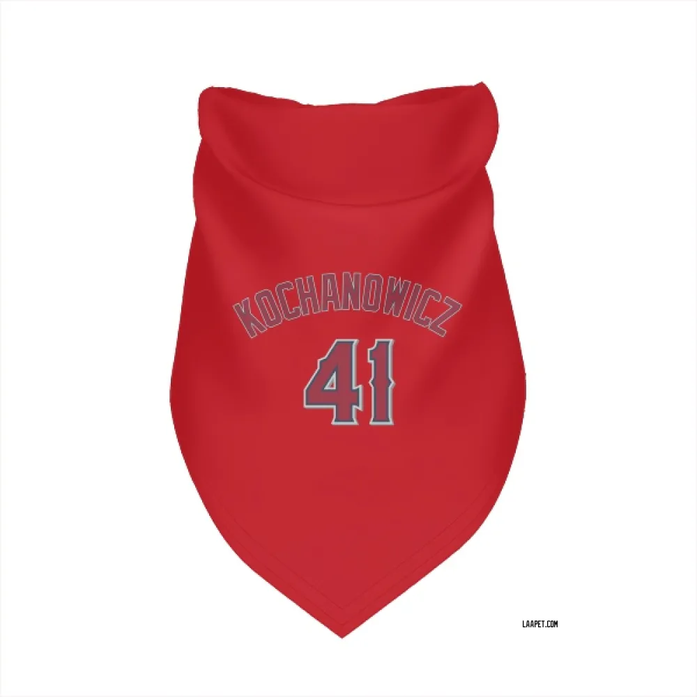 Los Angeles Angels Jack Kochanowicz Red Pet Bandana for Dog & Cat