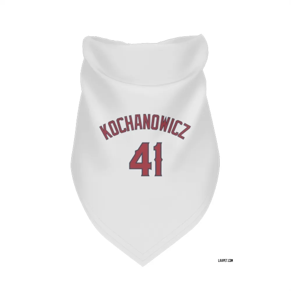 Los Angeles Angels Jack Kochanowicz White Pet Bandana for Dog & Cat