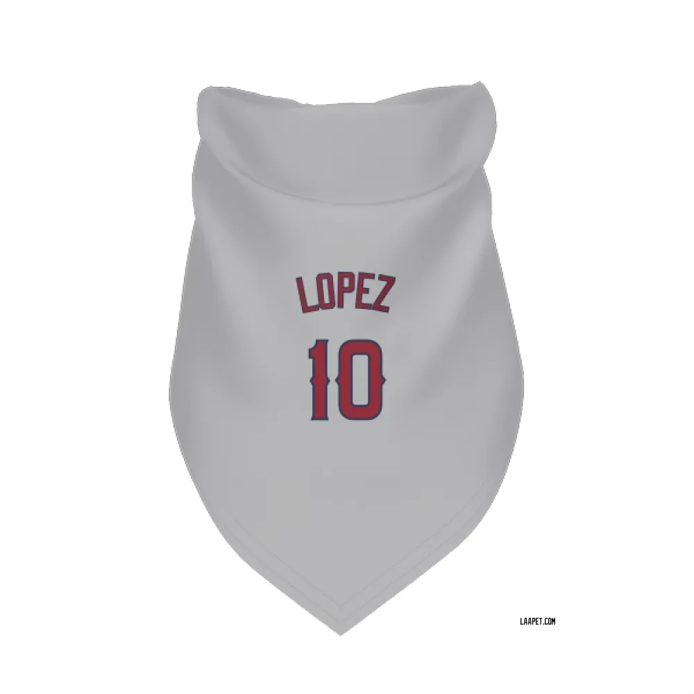 Los Angeles Angels Jack Lopez Gray Pet Bandana for Dog & Cat