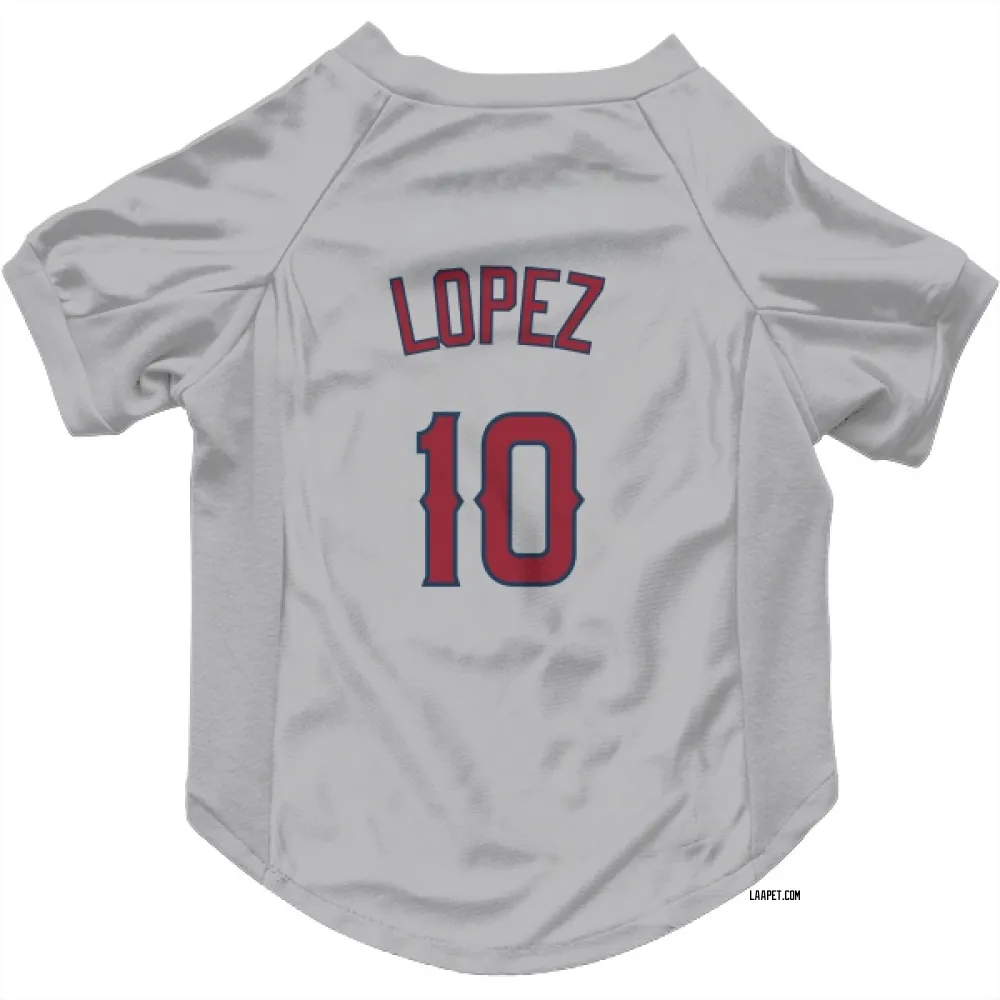 Los Angeles Angels Jack Lopez Gray Pet Jersey for Dog & Cat