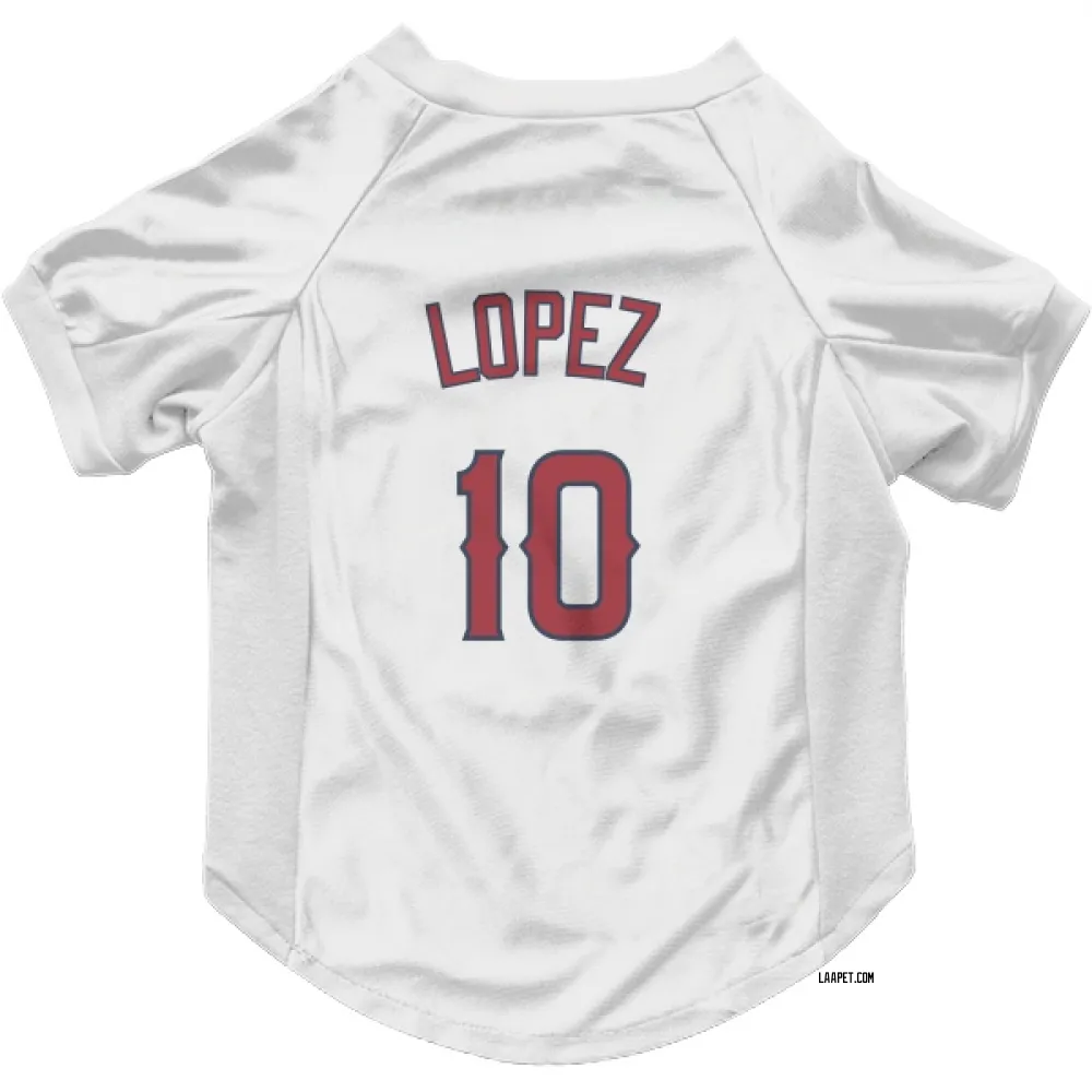 Los Angeles Angels Jack Lopez White Pet Jersey for Dog & Cat