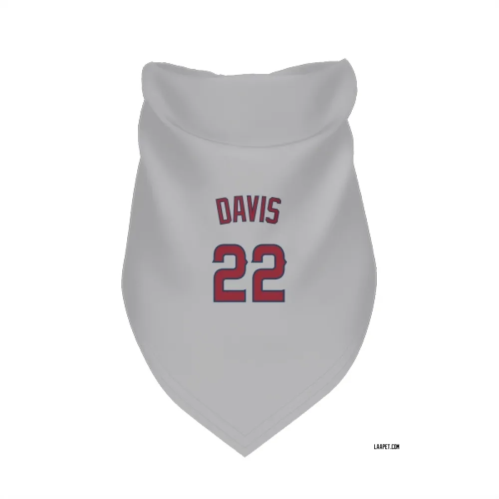 Los Angeles Angels J.D. Davis Gray Pet Bandana for Dog & Cat