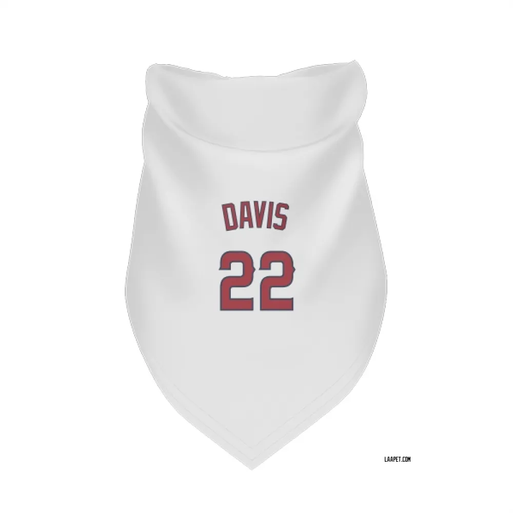 Los Angeles Angels J.D. Davis White Pet Bandana for Dog & Cat