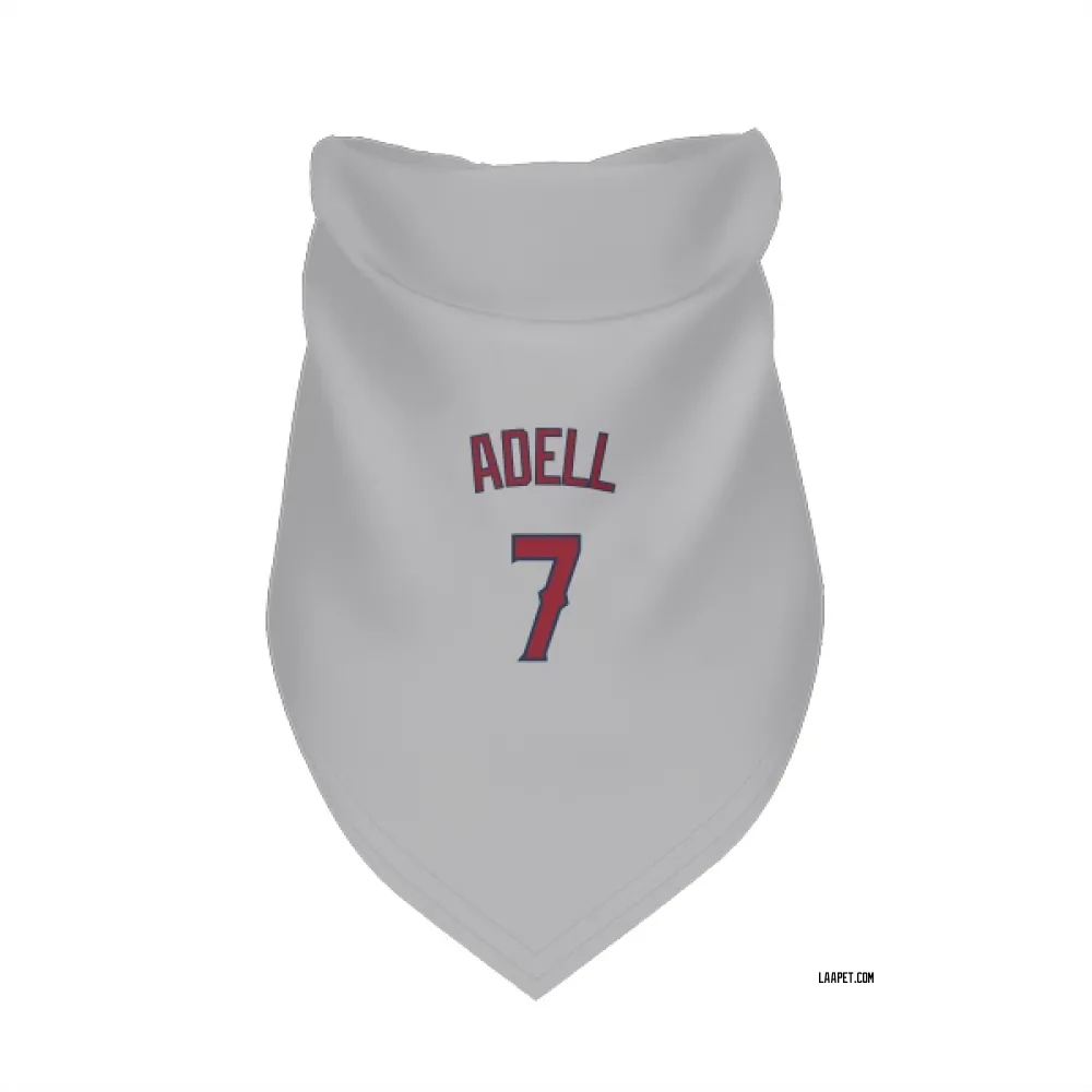 Los Angeles Angels Jo Adell Gray Pet Bandana for Dog & Cat
