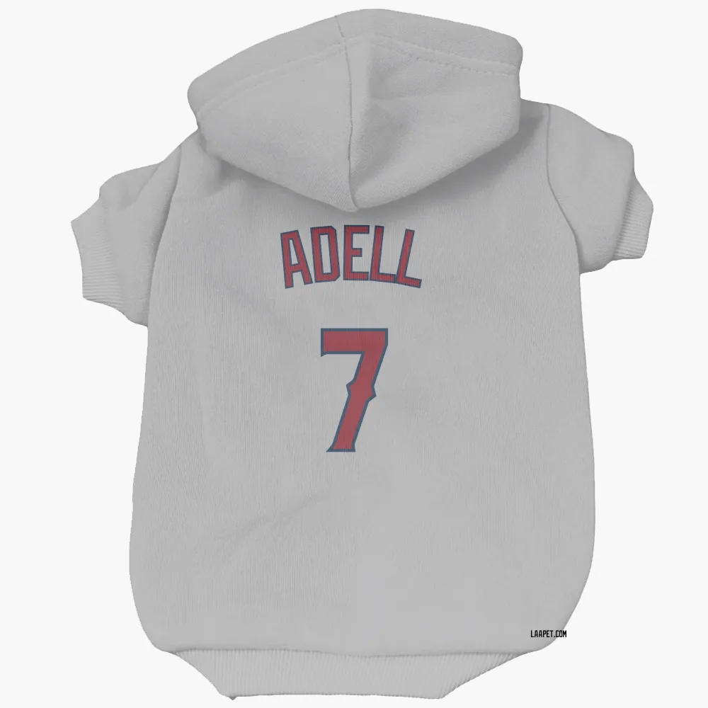 Los Angeles Angels Jo Adell Gray Pet Hoodie for Dog & Cat