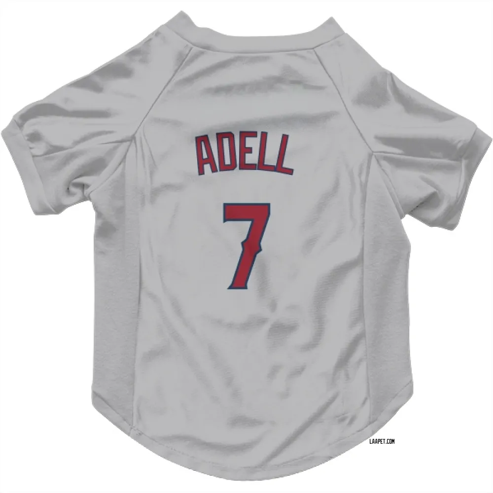 Los Angeles Angels Jo Adell Gray Pet Jersey for Dog & Cat