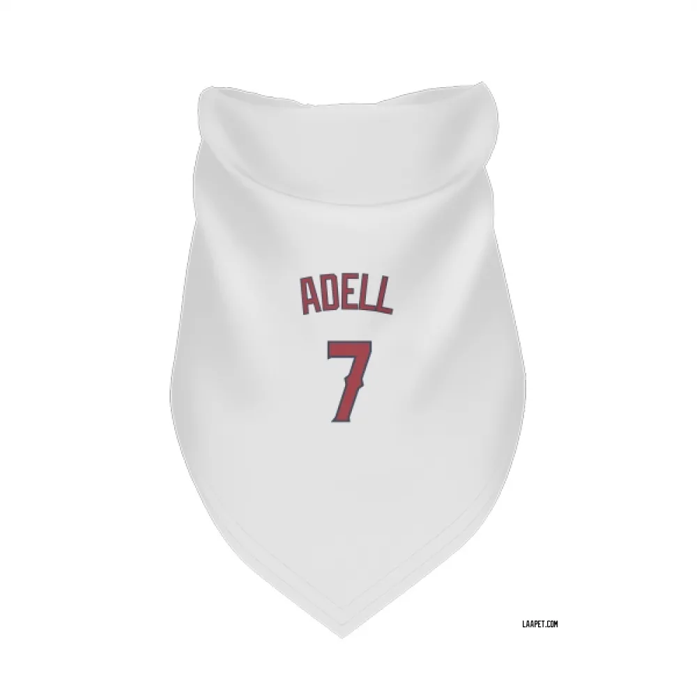 Los Angeles Angels Jo Adell White Pet Bandana for Dog & Cat