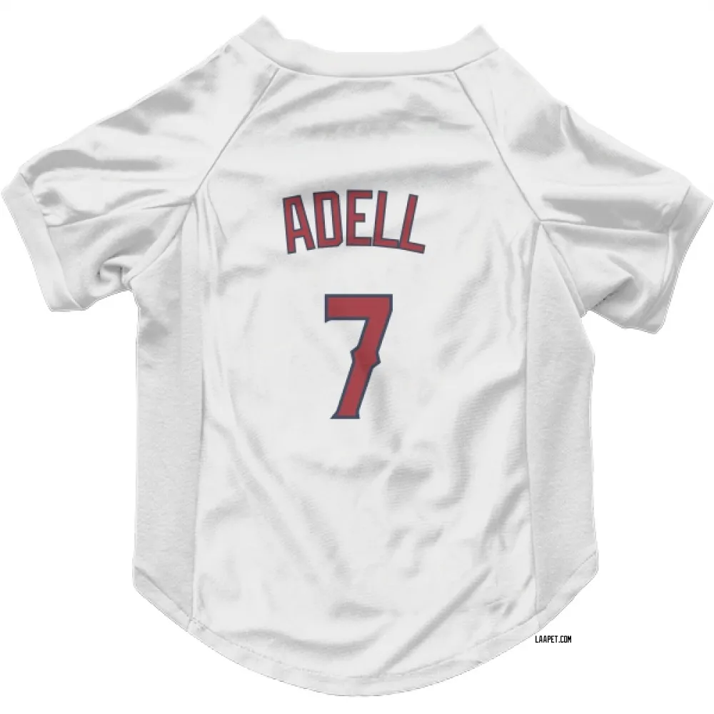 Los Angeles Angels Jo Adell White Pet Jersey for Dog & Cat