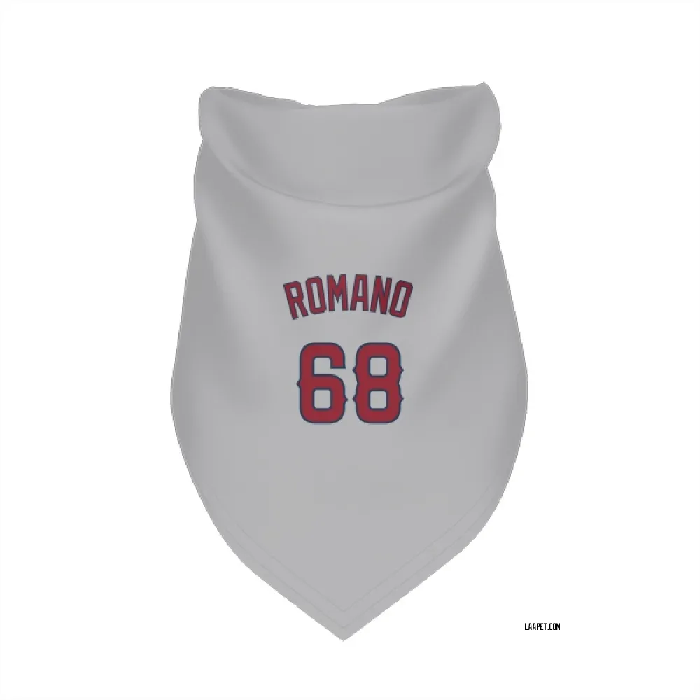 Los Angeles Angels Jordan Romano Gray Pet Bandana for Dog & Cat