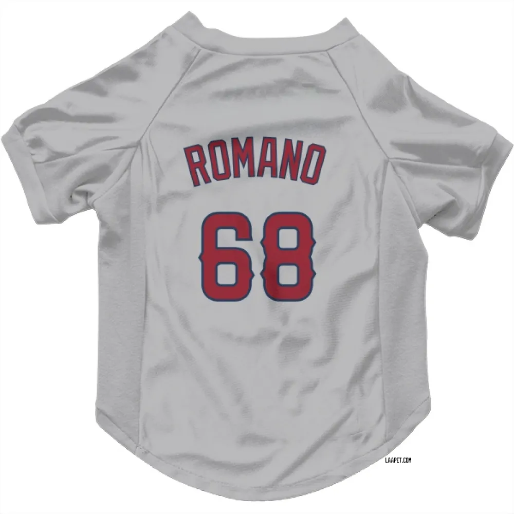 Los Angeles Angels Jordan Romano Gray Pet Jersey for Dog & Cat