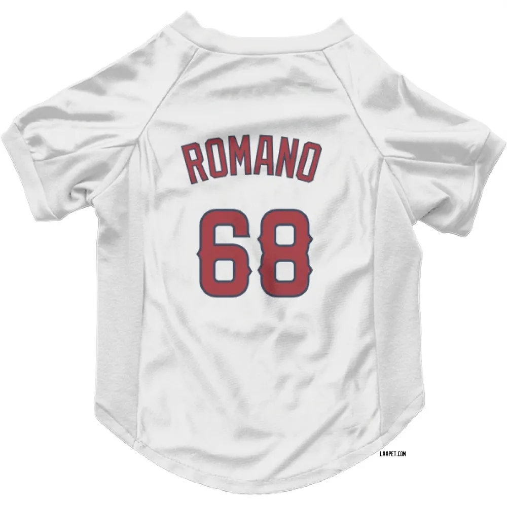 Los Angeles Angels Jordan Romano White Pet Jersey for Dog & Cat