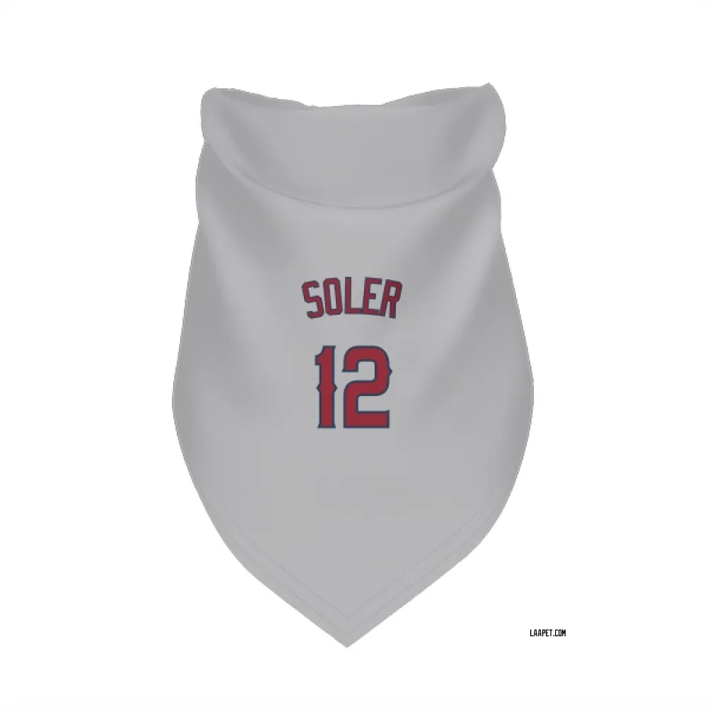 Los Angeles Angels Jorge Soler Gray Pet Bandana for Dog & Cat