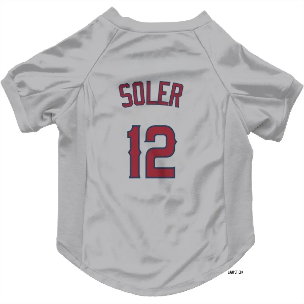 Los Angeles Angels Jorge Soler Gray Pet Jersey for Dog & Cat