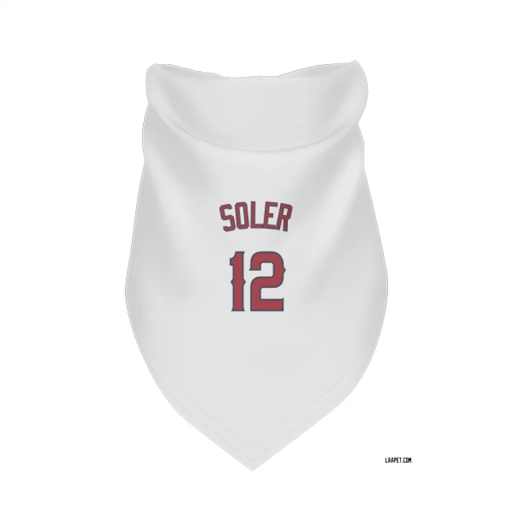 Los Angeles Angels Jorge Soler White Pet Bandana for Dog & Cat