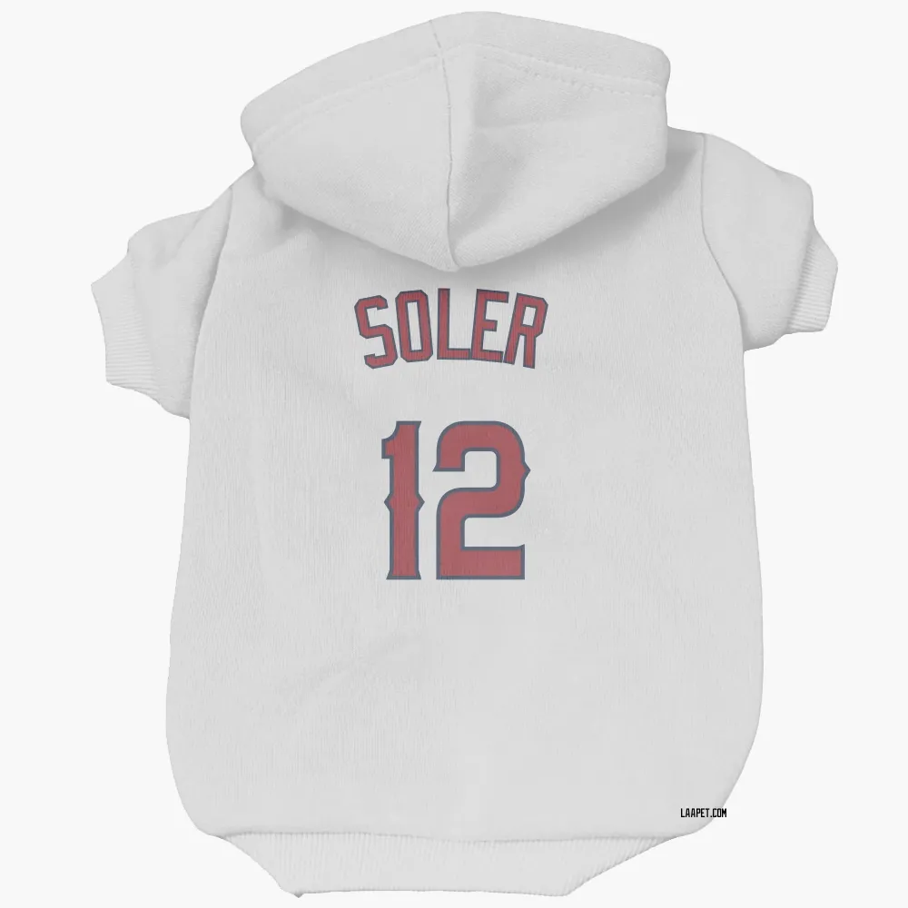 Los Angeles Angels Jorge Soler White Pet Hoodie for Dog & Cat