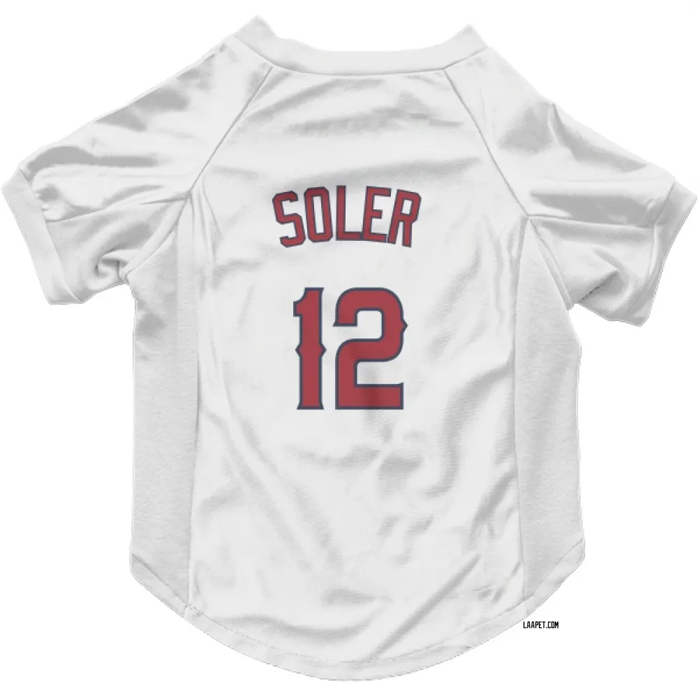 Los Angeles Angels Jorge Soler White Pet Jersey for Dog & Cat