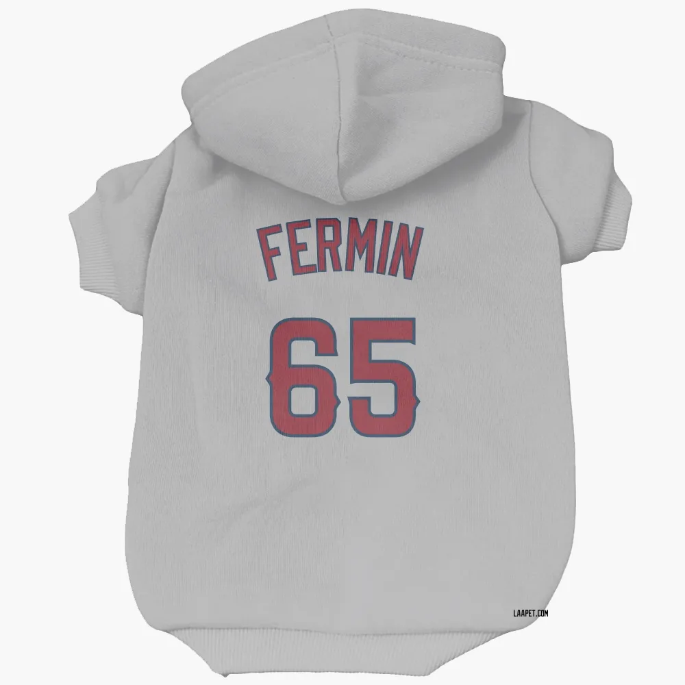 Los Angeles Angels Jose Fermin Gray Pet Hoodie for Dog & Cat