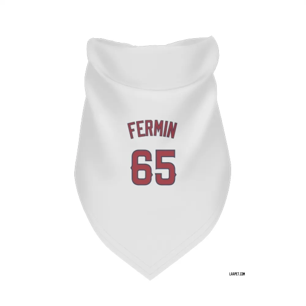 Los Angeles Angels Jose Fermin White Pet Bandana for Dog & Cat